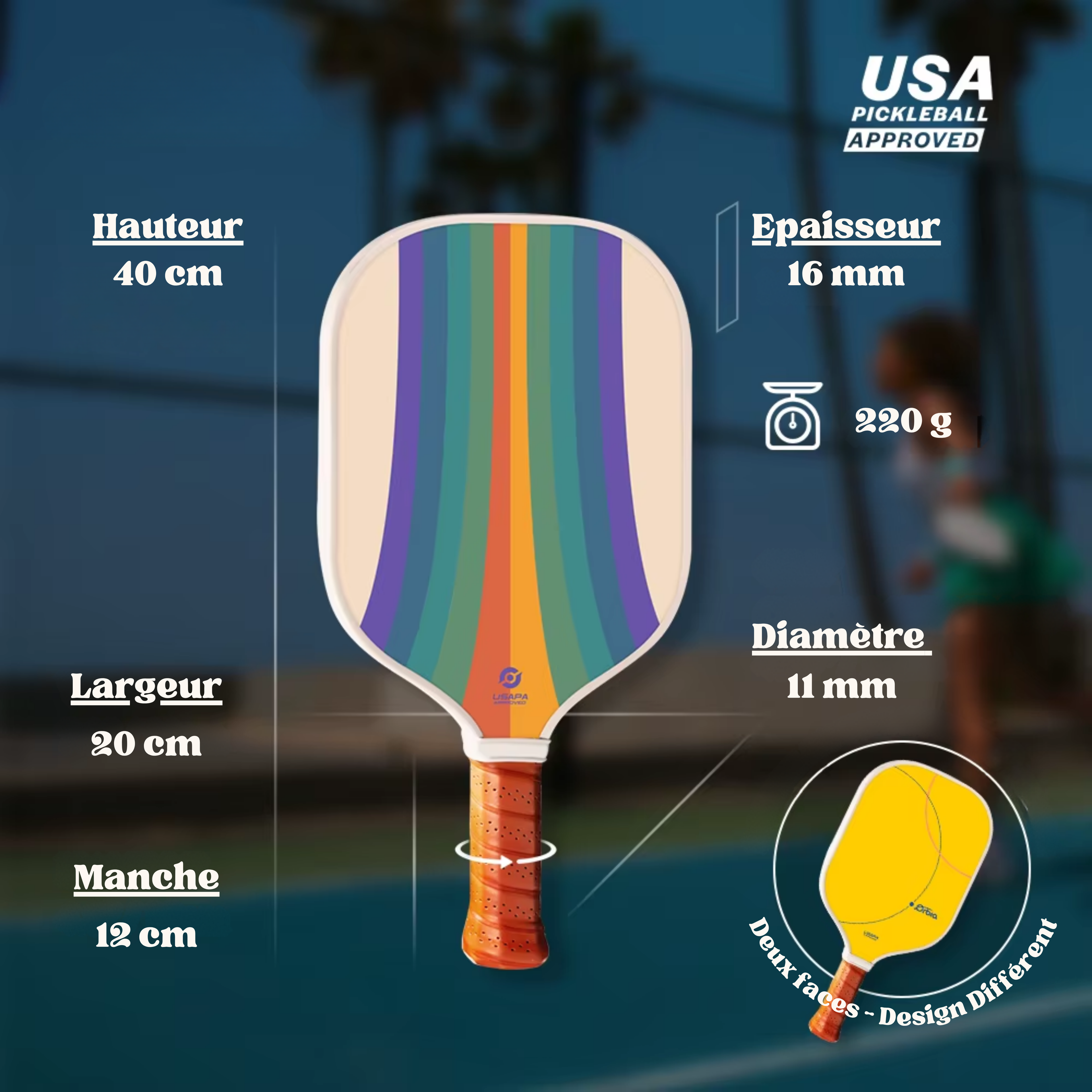 Dimension-raquette-pickleball-graphic