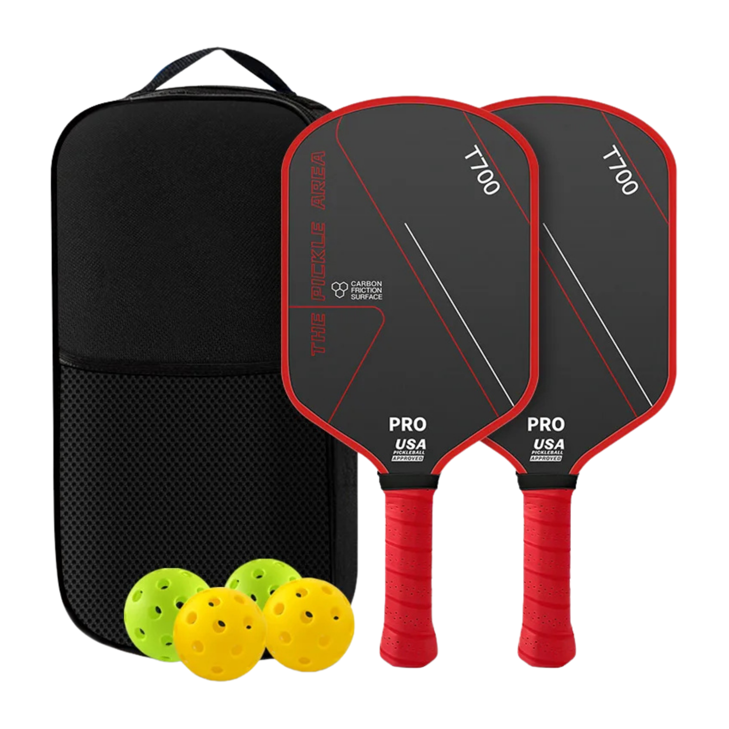 duo_pack_raquette_pickleball_rouge_housse_balle