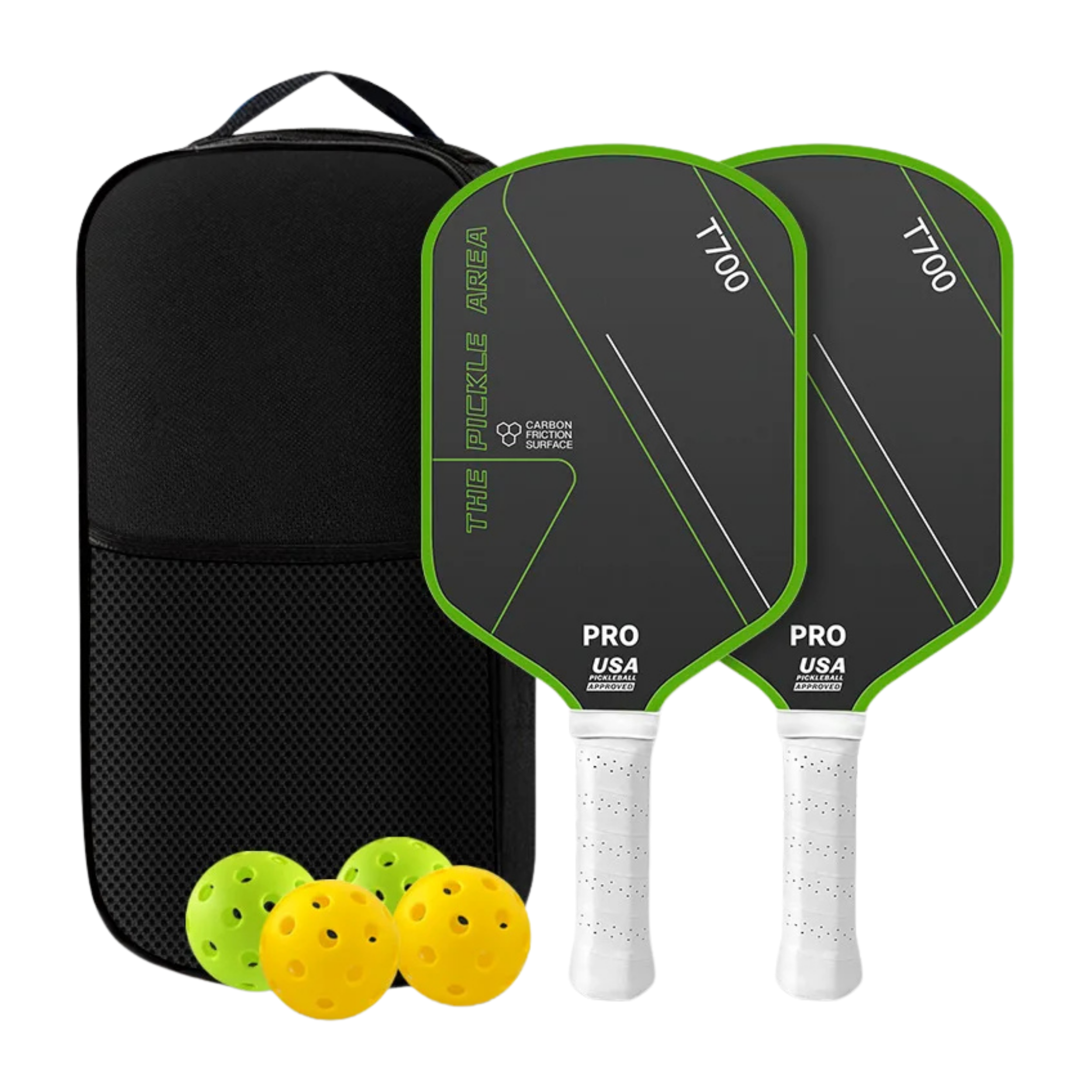 duo_pack_raquette_pickleball_vert_housse_balle