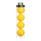 lot 4 balles pickleball exterieur jaune 