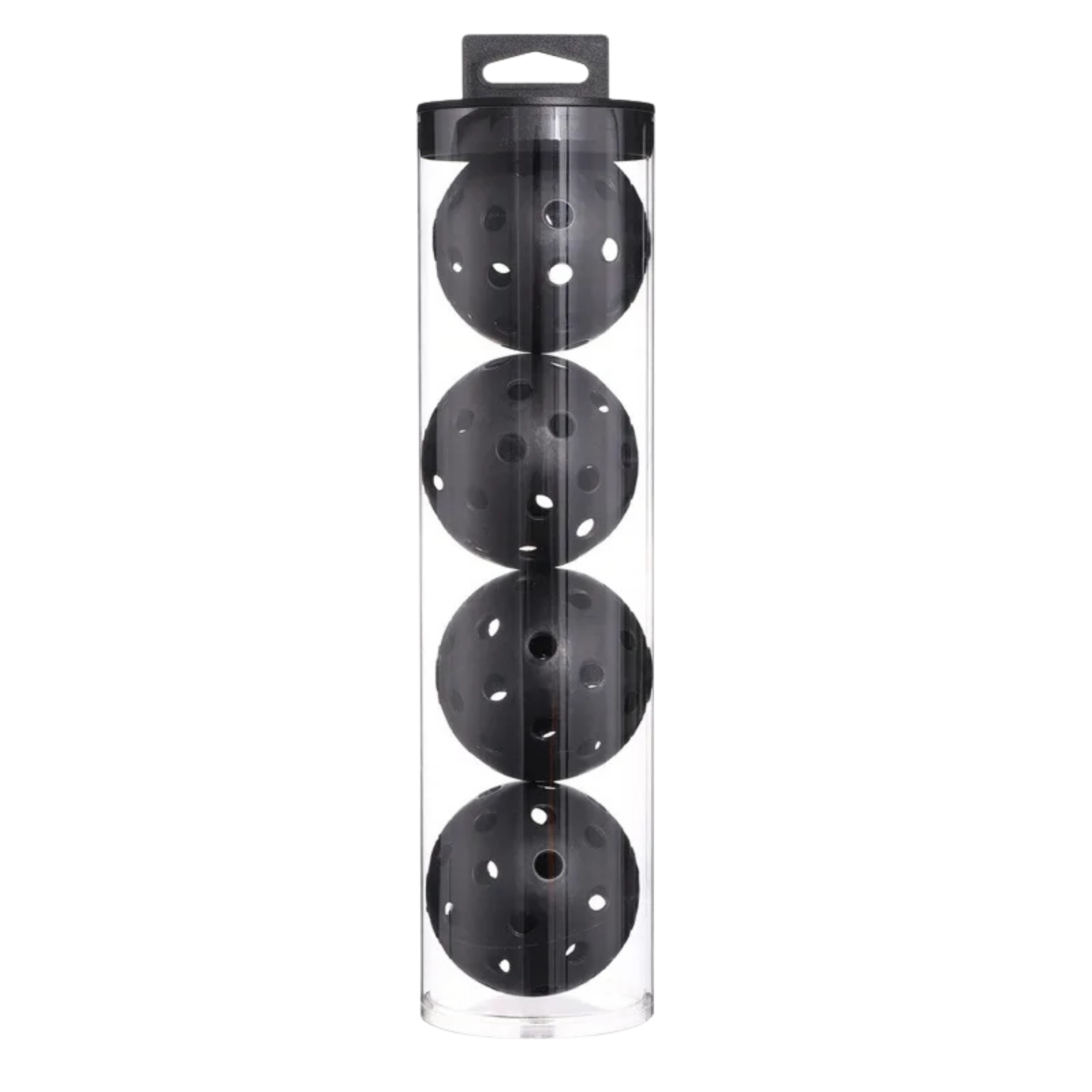 lot 4 balles pickleball exterieur noir