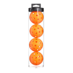 lot 4 balles pickleball exterieur orange