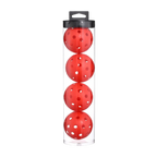 lot 4 balles pickleball exterieur rouge