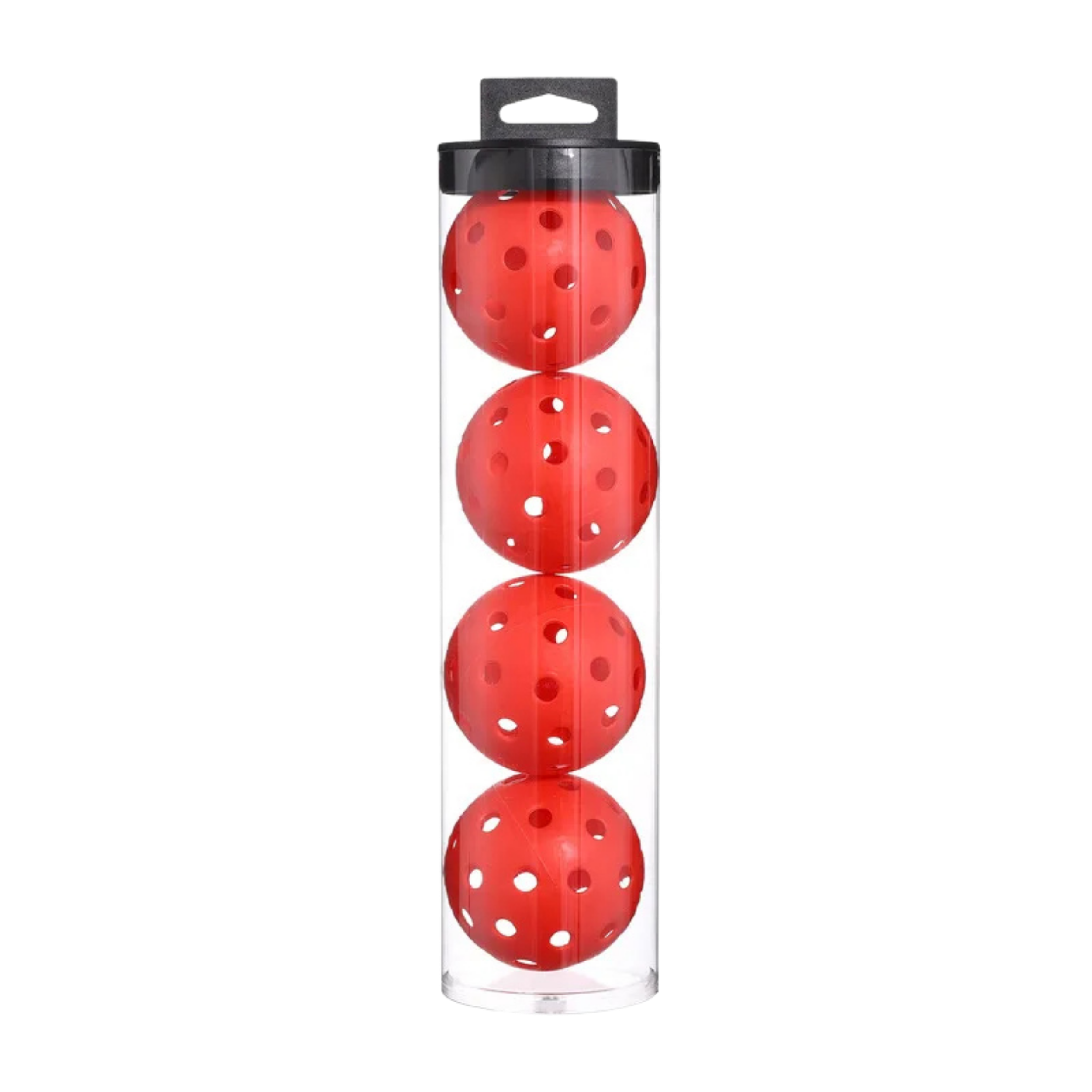 lot 4 balles pickleball exterieur rouge