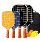 set famille 4 raquettes pickleball balle housse grid